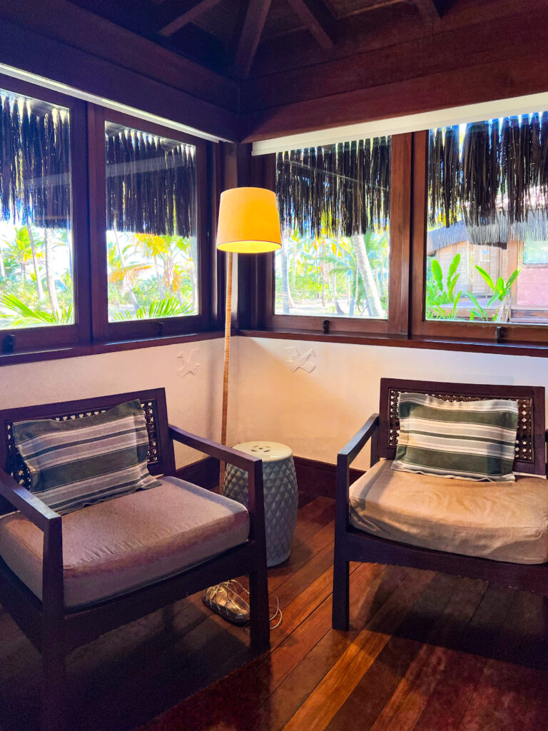 quarto bangalô praia txai resort Itacaré