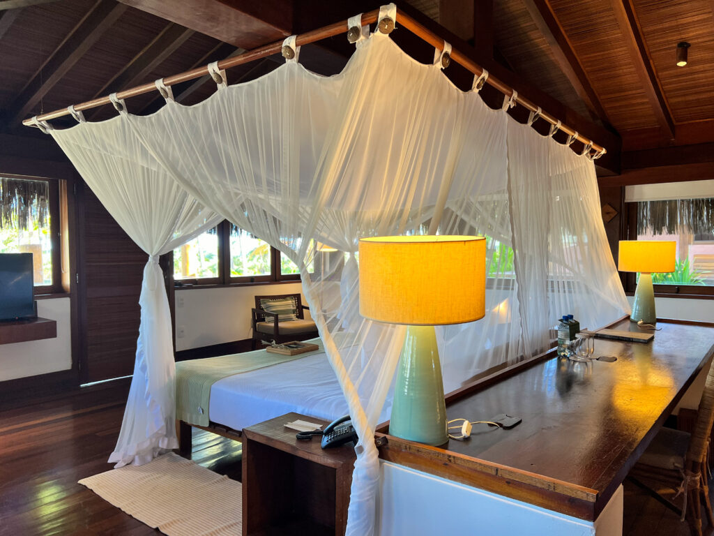 quarto bangalô praia txai resort Itacaré