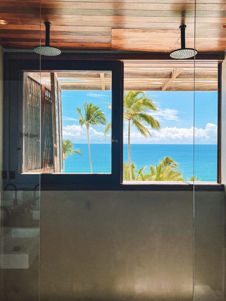 chuveiro vista mar Barracuda Hotel